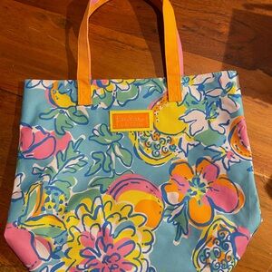 Lily Pulitzer floral tote bag
